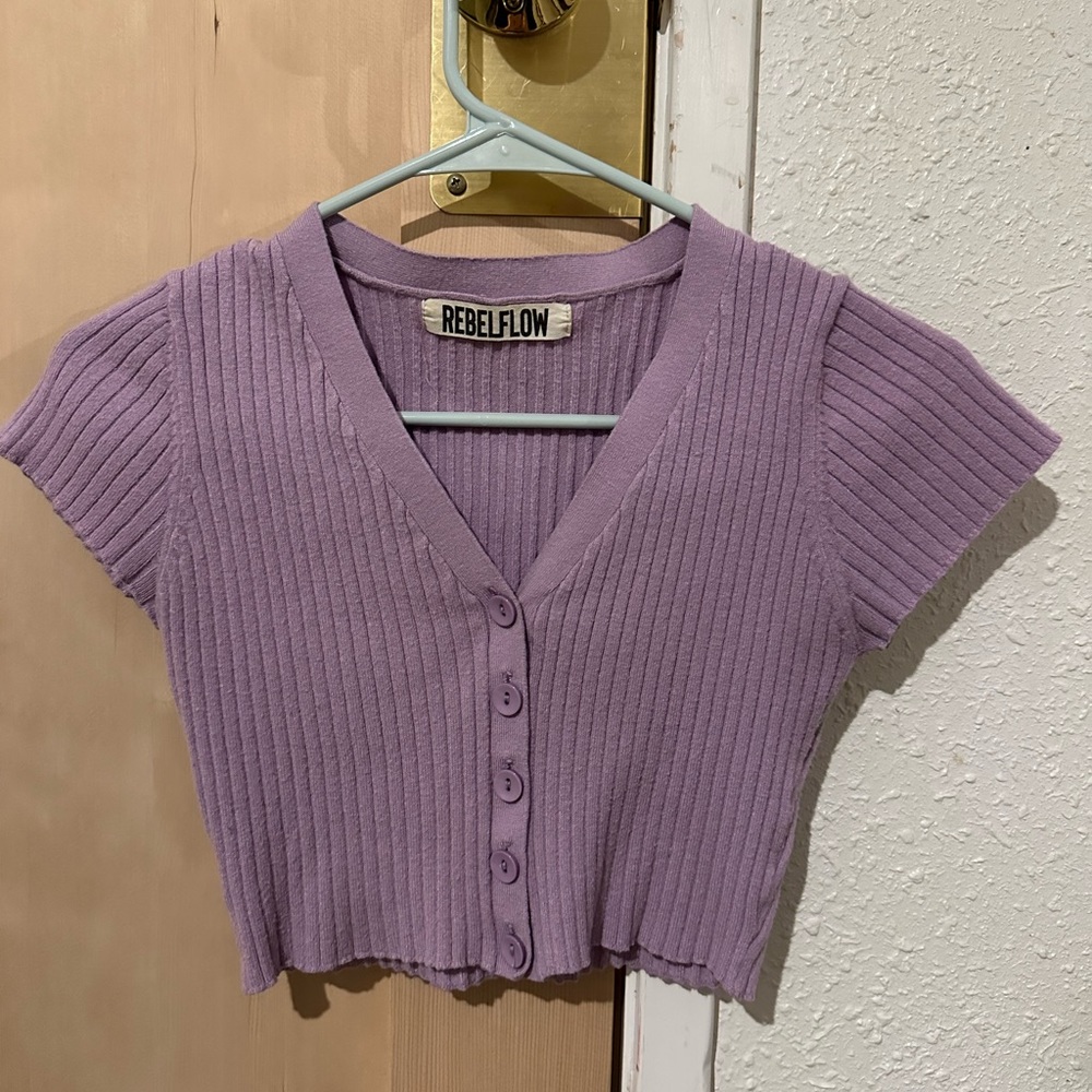 Lavender RebelFlow Crop Top